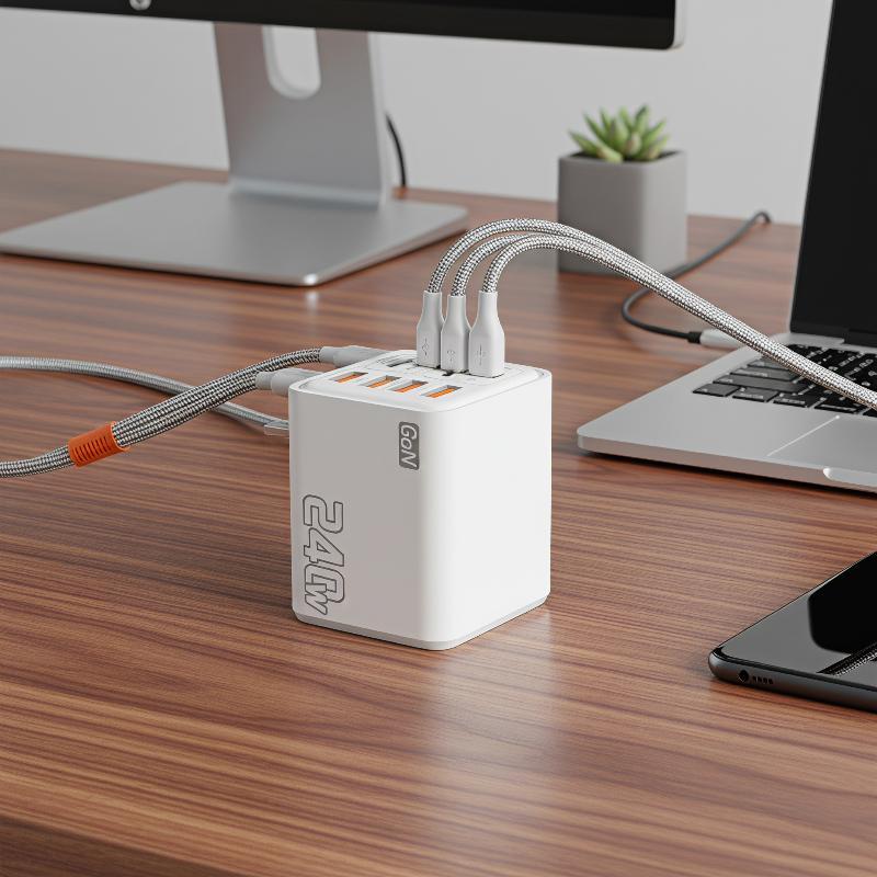 Laptop Charger - อะแดปเตอร์ชาร์จ GaN USB C 240W 8