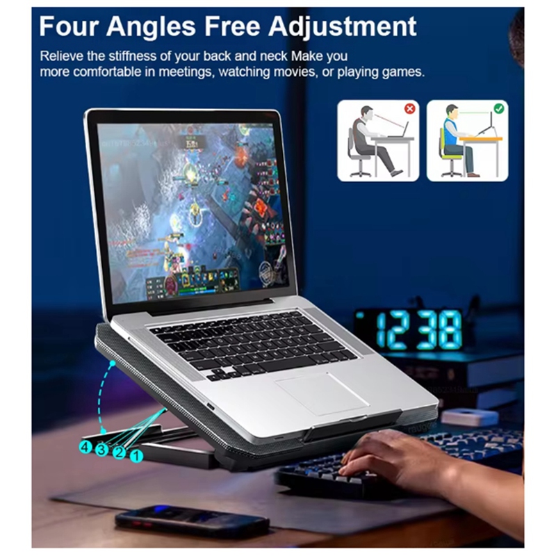 คูลเลอร์แล็ปท็อปสำหรับเล่นเกมส - Laptop Stand บทวิจารณ์และราคา